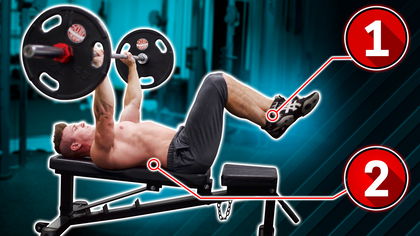 Benching With Feet Up = Faster Chest Growth?