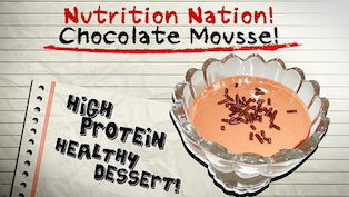 Chocolate Mousse! High Protein Healthy Dessert!