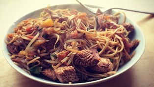 Spicy Turkey Teriyaki Noodle Stir Fry