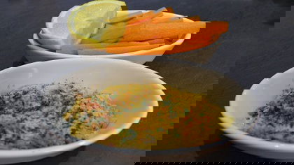 Homemade Hummus With Carrots (Oil & Tahini FREE!)