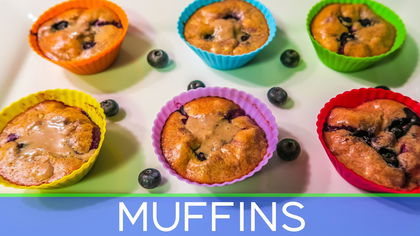 Peanut Butter & Chocolate Protein Muffins