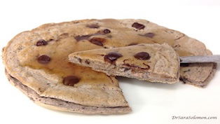 Chocolate Chip Black Bean Pancakes