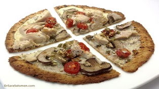 Chicken Alfredo Protein Pizza