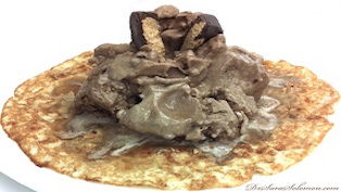 Protein Ice Cream Crepes