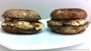 Mini Portobello Chicken Burgers