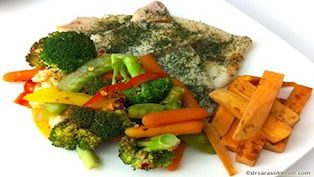 Steamed Sole & Vegetables