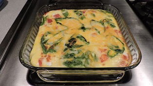 Baked Crunchy Crab Omelette!